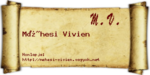 Méhesi Vivien névjegykártya